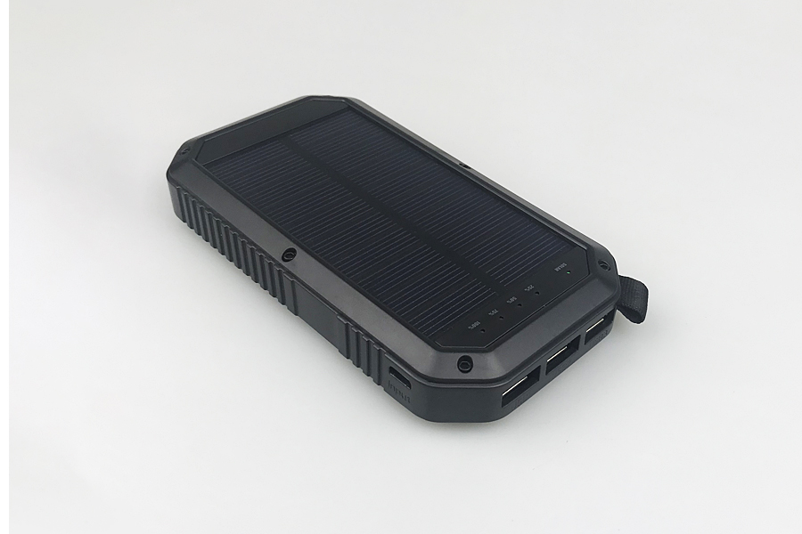 ES981意向互动8000毫安时大容量聚合物移动电源21颗LED露营灯手机太阳能充电宝